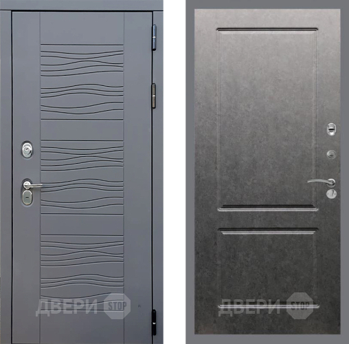 Входная металлическая Дверь Стоп СКАНДИ ФЛ-117 Штукатурка графит в Жуковский