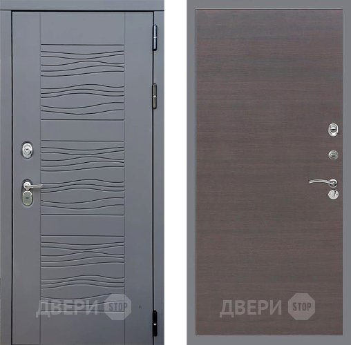 Входная металлическая Дверь Стоп СКАНДИ Гладкая венге поперечный в Жуковский