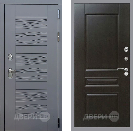 Входная металлическая Дверь Стоп СКАНДИ ФЛ-243 Венге в Жуковский