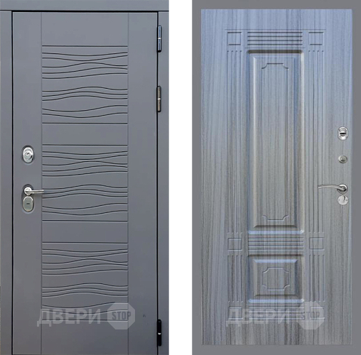 Входная металлическая Дверь Стоп СКАНДИ ФЛ-2 Сандал грей в Жуковский
