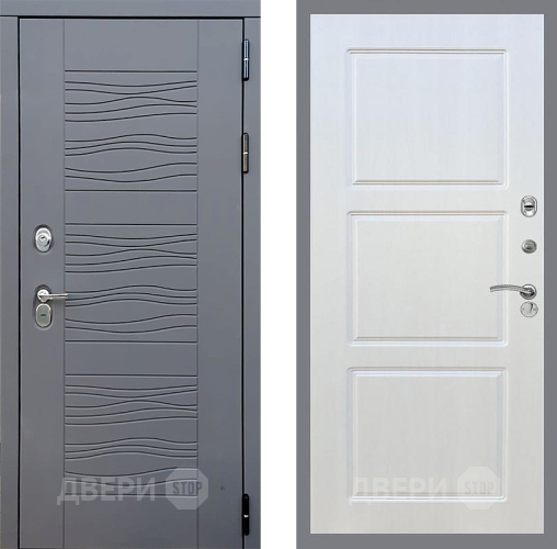 Входная металлическая Дверь Стоп СКАНДИ ФЛ-3 Лиственница беж в Жуковский