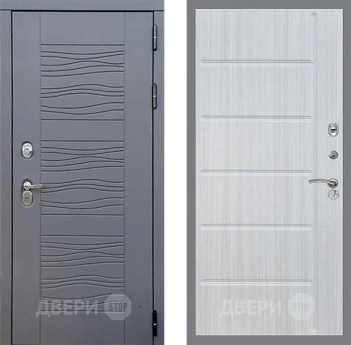 Входная металлическая Дверь Стоп СКАНДИ ФЛ-102 Сандал белый в Жуковский