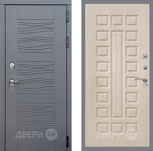 Входная металлическая Дверь Стоп СКАНДИ ФЛ-183 Беленый дуб в Жуковский