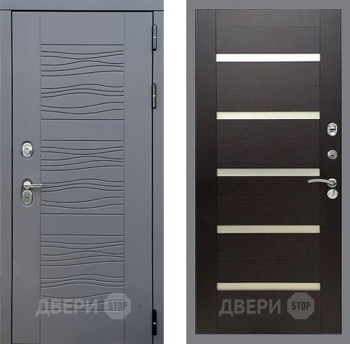 Входная металлическая Дверь Стоп СКАНДИ СБ-14 венге поперечный в Жуковский