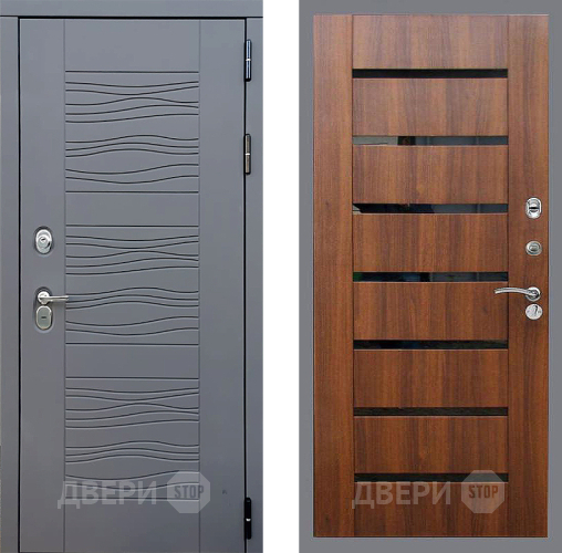 Входная металлическая Дверь Стоп СКАНДИ СБ-14 Орех бренди в Жуковский