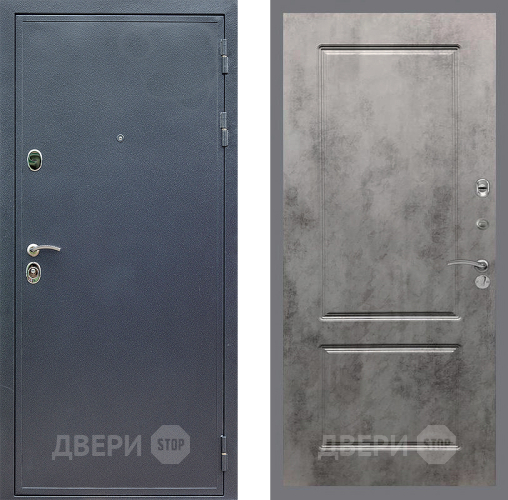 Дверь Стоп СИЛЬВЕР ФЛ-117 Бетон темный в Жуковский