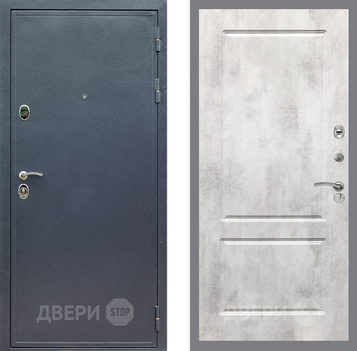 Входная металлическая Дверь Стоп СИЛЬВЕР ФЛ-117 Бетон светлый в Жуковский