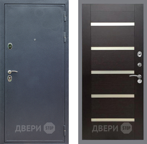 Входная металлическая Дверь Стоп СИЛЬВЕР СБ-14 венге поперечный в Жуковский