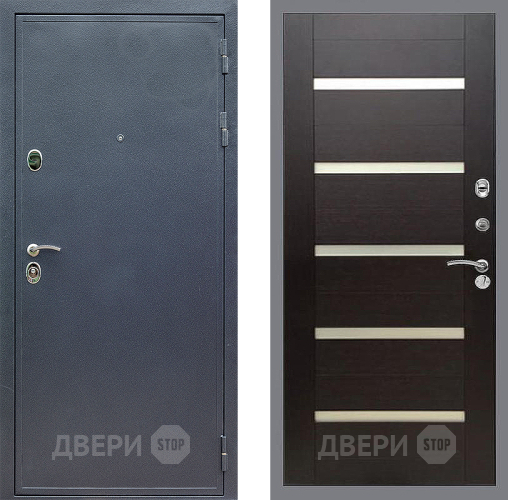 Входная металлическая Дверь Стоп СИЛЬВЕР СБ-14 венге поперечный в Жуковский