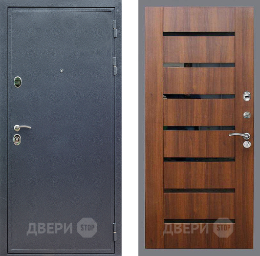 Входная металлическая Дверь Стоп СИЛЬВЕР СБ-14 Орех бренди в Жуковский