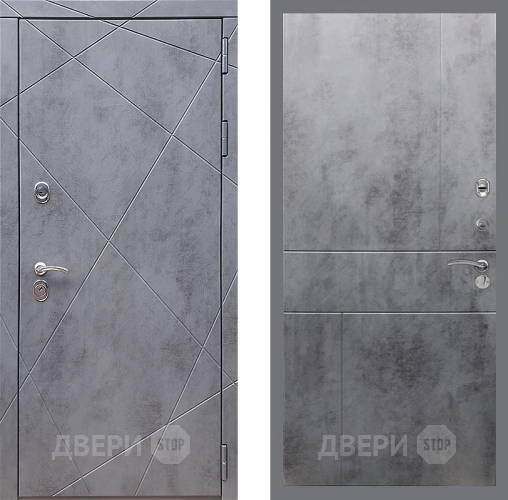 Входная металлическая Дверь Стоп Лучи ФЛ-290 Бетон темный в Жуковский