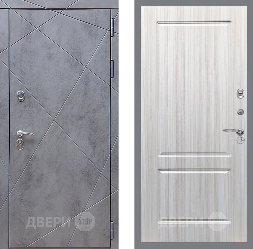 Входная металлическая Дверь Стоп Лучи ФЛ-117 Сандал белый в Жуковский