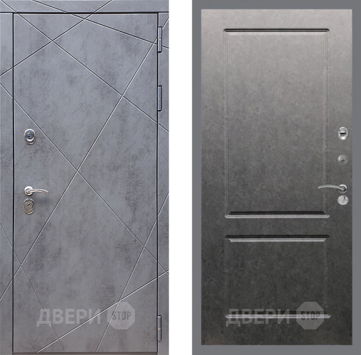 Дверь Стоп Лучи ФЛ-117 Штукатурка графит в Жуковский