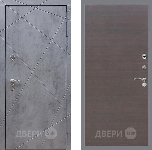 Входная металлическая Дверь Стоп Лучи Гладкая венге поперечный в Жуковский