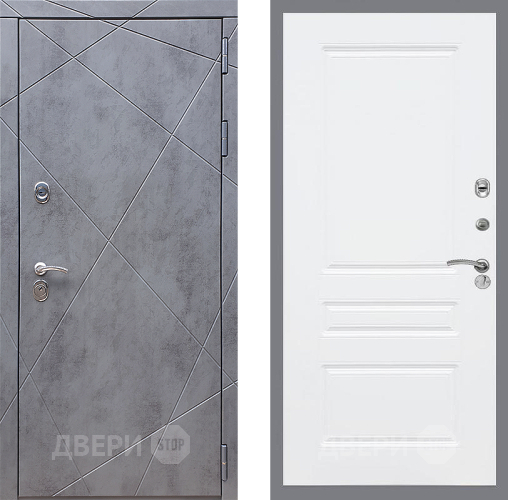 Входная металлическая Дверь Стоп Лучи ФЛ-243 Силк Сноу в Жуковский