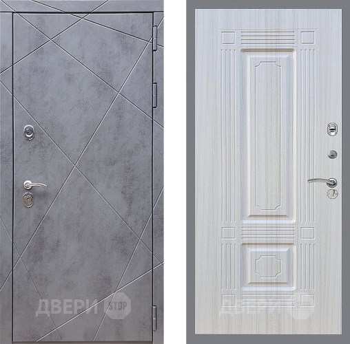 Входная металлическая Дверь Стоп Лучи ФЛ-2 Сандал белый в Жуковский