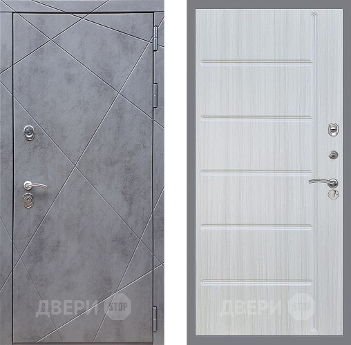 Входная металлическая Дверь Стоп Лучи ФЛ-102 Сандал белый в Жуковский