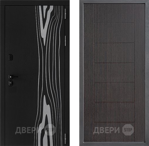 Входная металлическая Дверь Дверной континент ДК-12 ФЛ-Лайн Венге в Жуковский