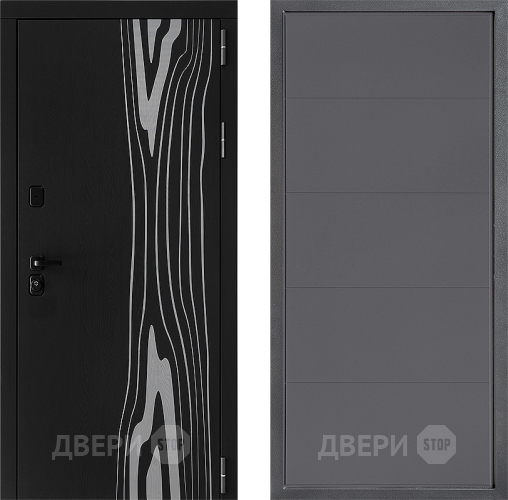 Входная металлическая Дверь Дверной континент ДК-12 ФЛ-649 Графит софт в Жуковский