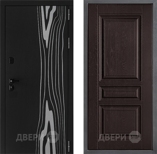 Входная металлическая Дверь Дверной континент ДК-12 ФЛ-243 Дуб шоколадный в Жуковский