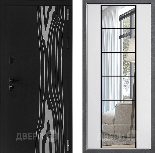 Дверь Дверной континент ДК-12 ФЛЗ-2 Зеркало Белый софт в Жуковский