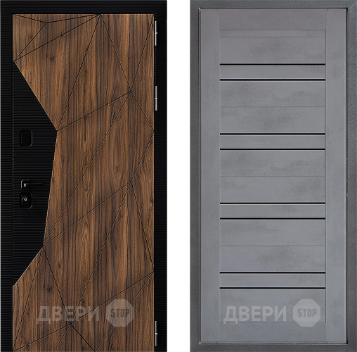 Входная металлическая Дверь Дверной континент ДК-11 ФЛ-49 Бетон серый в Жуковский