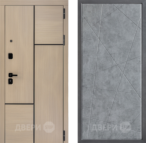 Входная металлическая Дверь Дверной континент ДК-14 ФЛ-655 Бетон серый в Жуковский