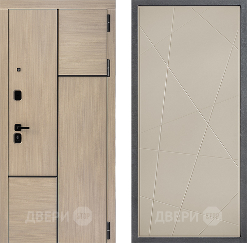 Входная металлическая Дверь Дверной континент ДК-14 ФЛ-655 Капучино в Жуковский