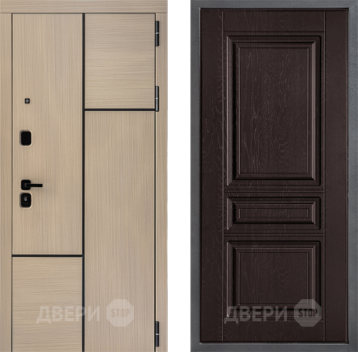Входная металлическая Дверь Дверной континент ДК-14 ФЛ-243 Дуб шоколадный в Жуковский