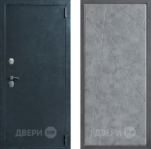 Входная металлическая Дверь Дверной континент ДК-70 Дизайн ФЛ-655 Бетон серый в Жуковский
