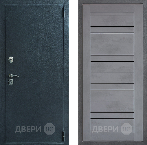 Входная металлическая Дверь Дверной континент ДК-70 Дизайн ФЛ-49 Бетон серый в Жуковский