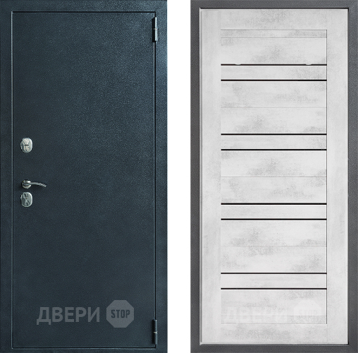 Входная металлическая Дверь Дверной континент ДК-70 Дизайн ФЛ-49 Бетон снежный в Жуковский