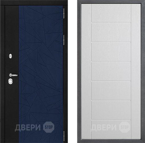 Входная металлическая Дверь Дверной континент ДК-9 ФЛ-Лайн Белое дерево в Жуковский