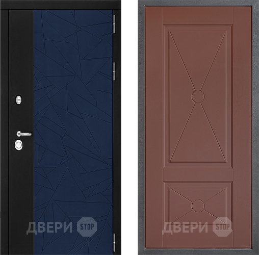 Входная металлическая Дверь Дверной континент ДК-9 ФЛ-617 Ясень шоколадный в Жуковский