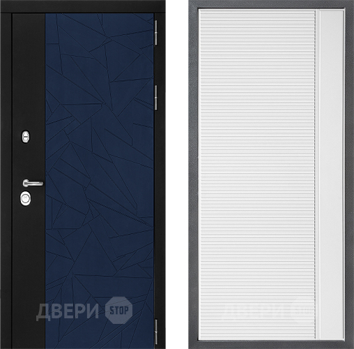 Входная металлическая Дверь Дверной континент ДК-9 ФЛ-757 Белое Стекло Софт милк в Жуковский