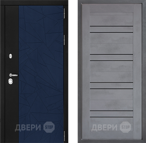 Входная металлическая Дверь Дверной континент ДК-9 ФЛ-49 Бетон серый в Жуковский