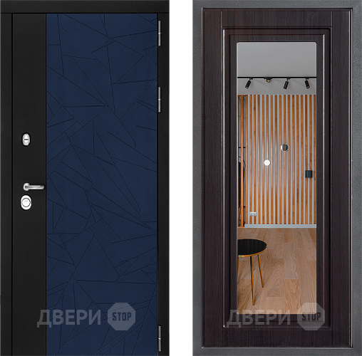 Входная металлическая Дверь Дверной континент ДК-9 ФЛЗ Зеркало Венге в Жуковский