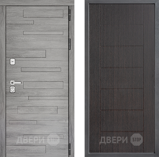 Входная металлическая Дверь Дверной континент ДК-10 ФЛ-Лайн Венге в Жуковский