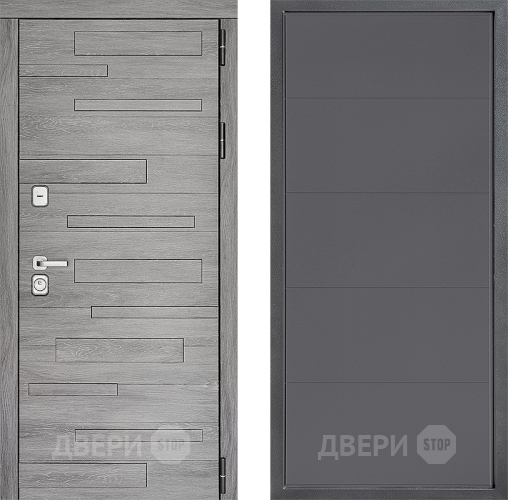 Входная металлическая Дверь Дверной континент ДК-10 ФЛ-649 Графит софт в Жуковский