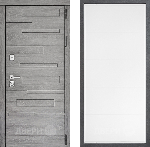 Входная металлическая Дверь Дверной континент ДК-10 ФЛ-649 Белый софт в Жуковский