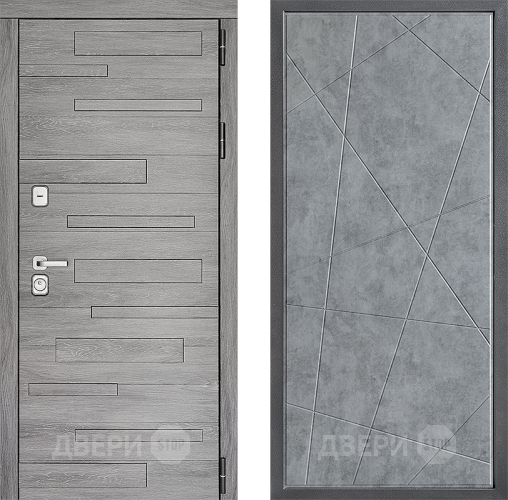 Дверь Дверной континент ДК-10 ФЛ-655 Бетон серый в Жуковский