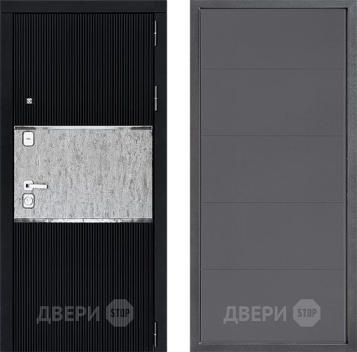 Входная металлическая Дверь Дверной континент ДК-13 ФЛ-649 Графит софт в Жуковский
