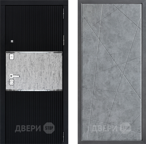 Входная металлическая Дверь Дверной континент ДК-13 ФЛ-655 Бетон серый в Жуковский