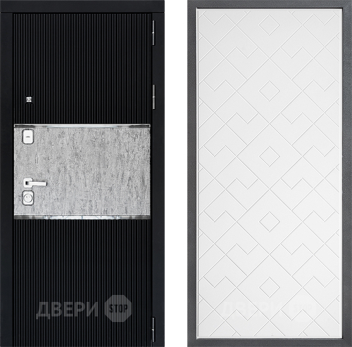 Входная металлическая Дверь Дверной континент ДК-13 ФЛ-Тиффани Белый софт в Жуковский