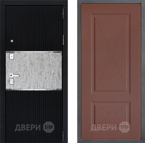 Входная металлическая Дверь Дверной континент ДК-13 ФЛ-617 Ясень шоколадный в Жуковский
