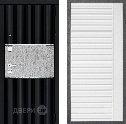 Входная металлическая Дверь Дверной континент ДК-13 ФЛ-757 Белое Стекло Софт милк в Жуковский