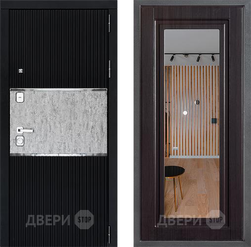 Дверь Дверной континент ДК-13 ФЛЗ Зеркало Венге в Жуковский