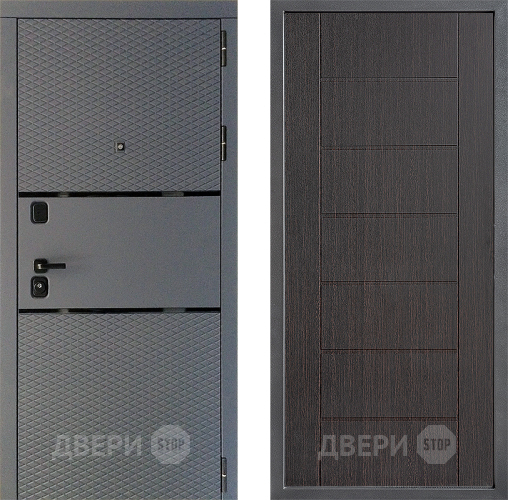 Входная металлическая Дверь Дверной континент Диамант Дизайн ФЛ-Лайн Венге в Жуковский