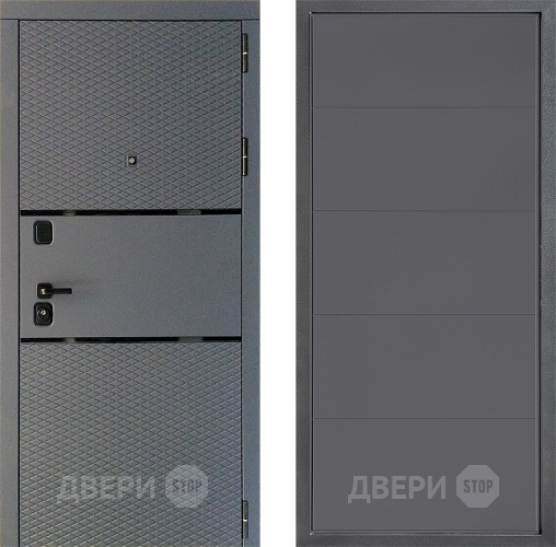 Входная металлическая Дверь Дверной континент Диамант Дизайн ФЛ-649 Графит софт в Жуковский