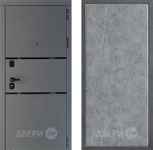 Дверь Дверной континент Диамант Дизайн ФЛ-655 Бетон серый в Жуковский